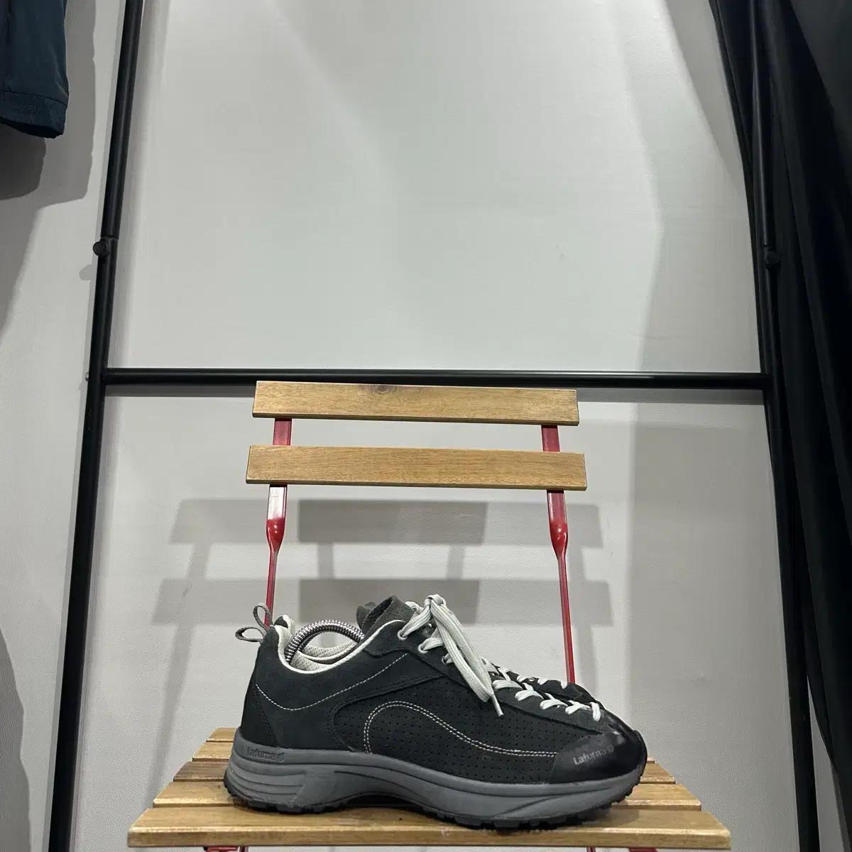 275) 라푸마 트레킹화 남성 남자 신발 그레이 스웨이드