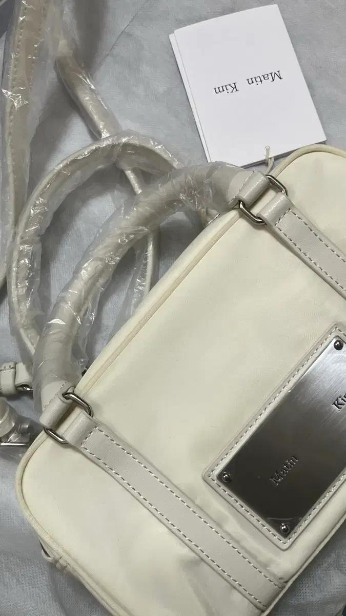 마뗑킴 BABY SPORTY TOTE BAG IN IVORY