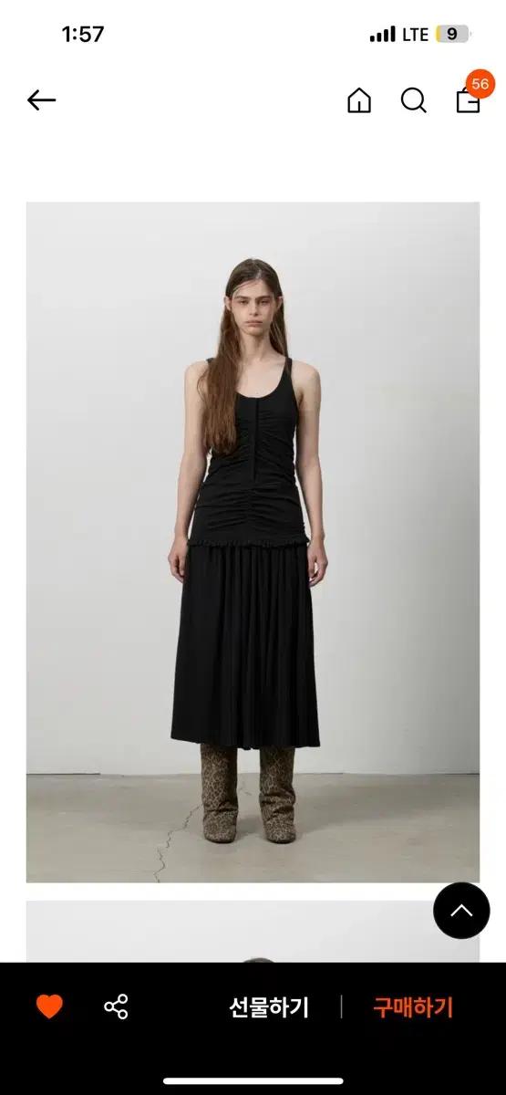 쓰리투에이티 원피스 RUCHED SNAP PANEL DRESS