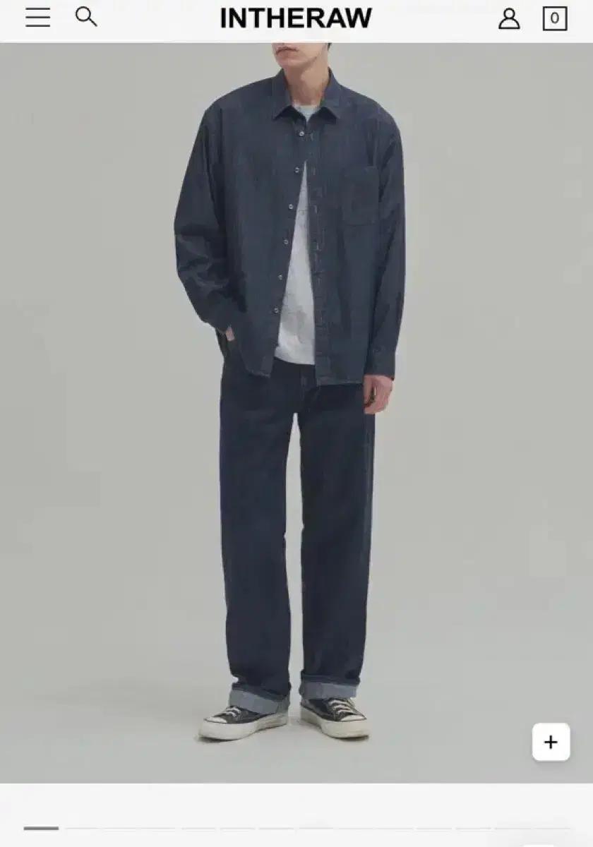 인더로우 데님셔츠