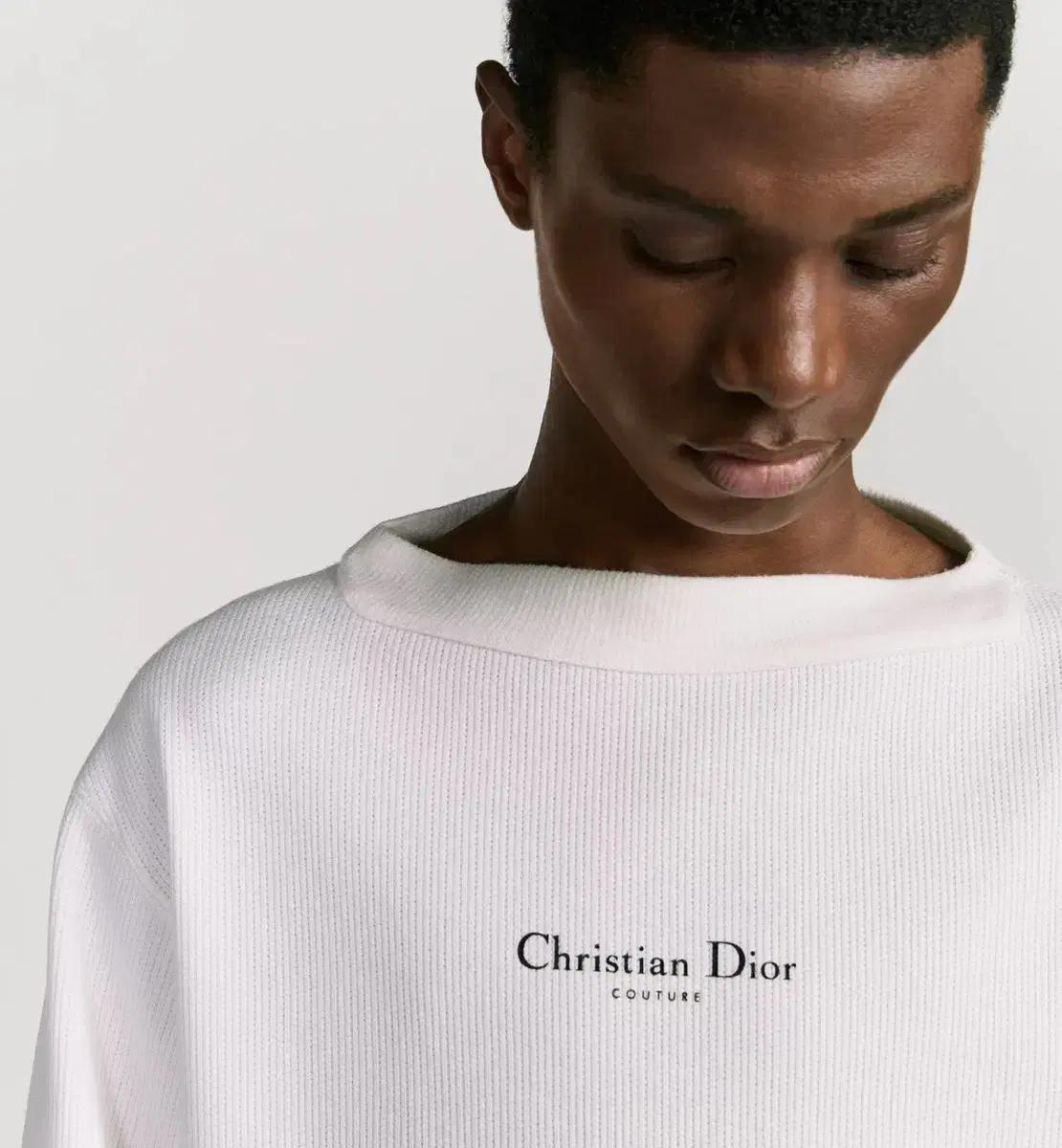 Christian Dior Couture 울코튼 슬리브 보트넥 니트