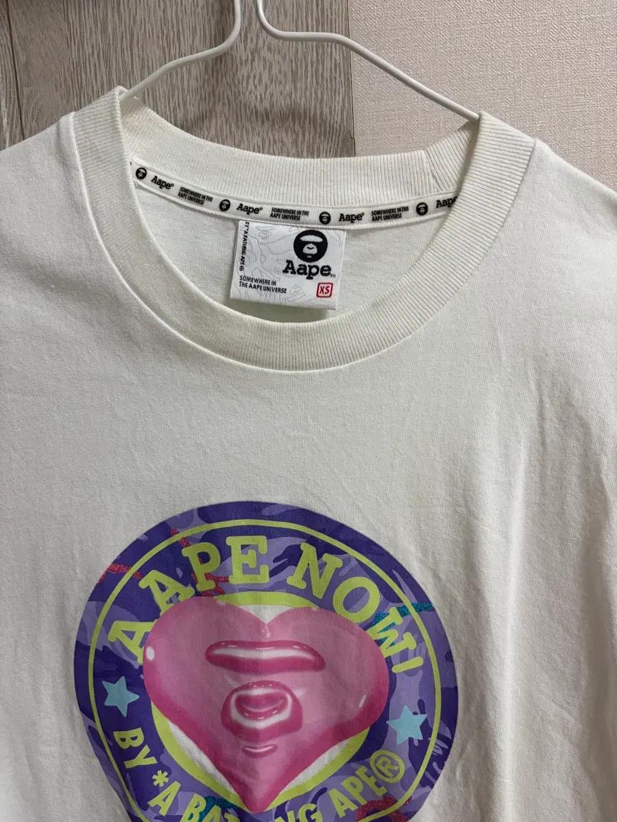 Aape 에이프 하트 반팔 티셔츠 XS