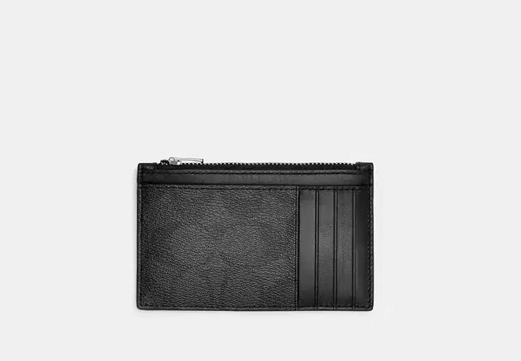 coach 집 카드 케이스 인 시그니처 캔버스
