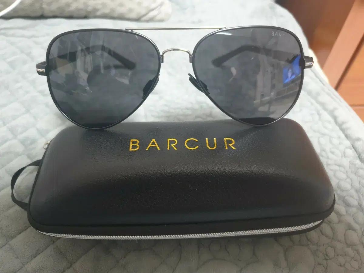 BARCUR 바커 선글라스 블랙 케이스 포함