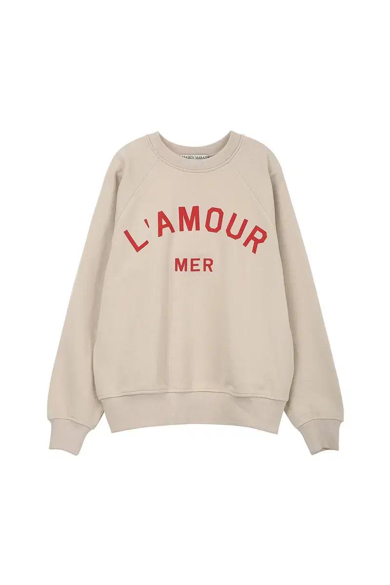 메종 마레 스웻셔츠 L'AMOUR MER 베이지