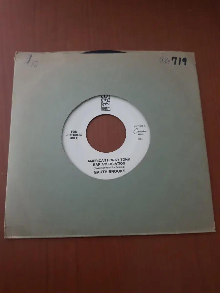 Garth Brooks 7인치싱글 바이닐vinyl 도넛판 컨트리음악lp