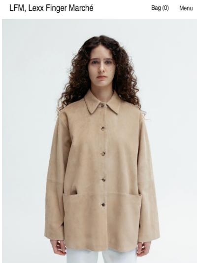 lfm 엘에프엠 카프라 스웨이드 자켓(capra suede jacket)