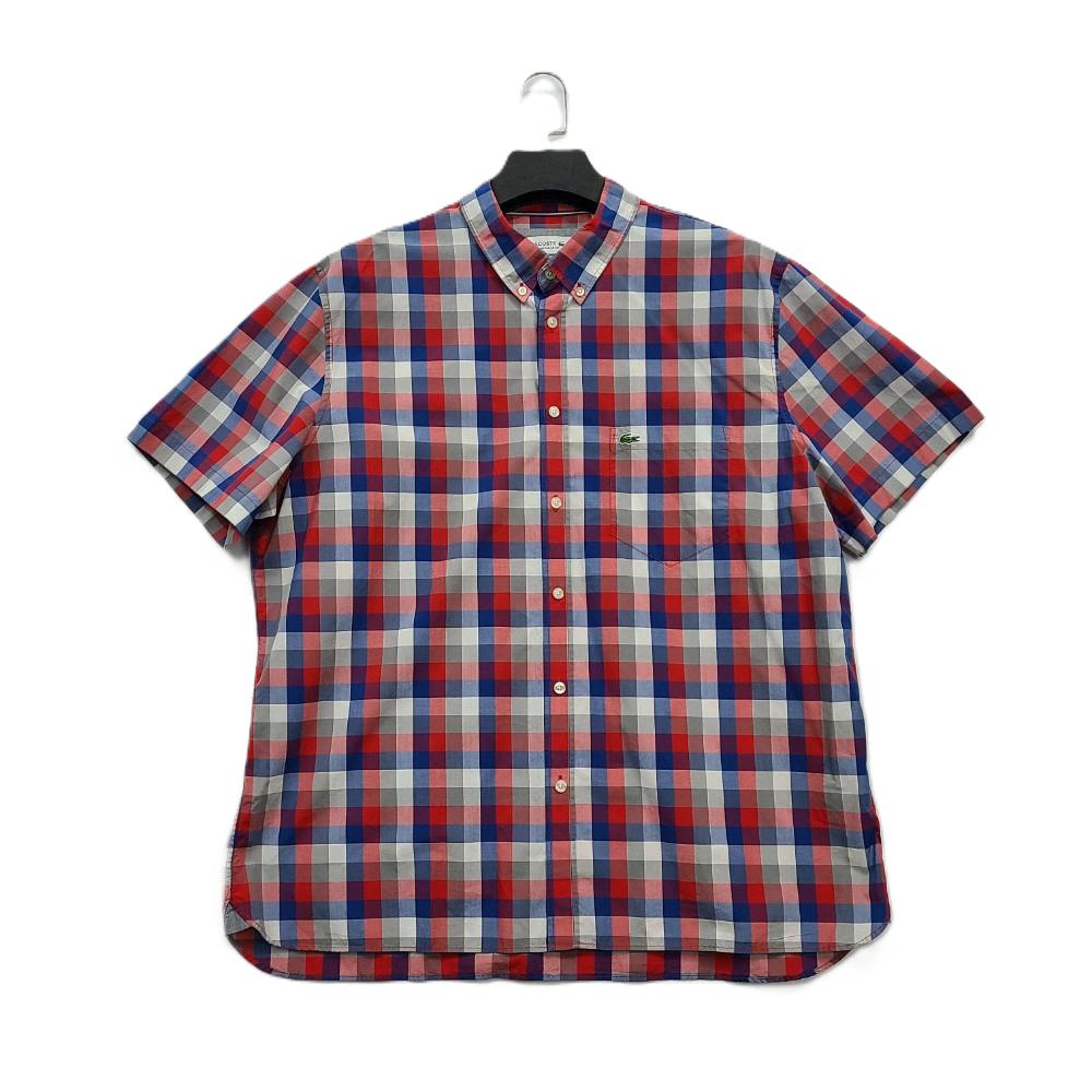 라코스테/2XL/남/반팔 체크셔츠/앨리스/5080