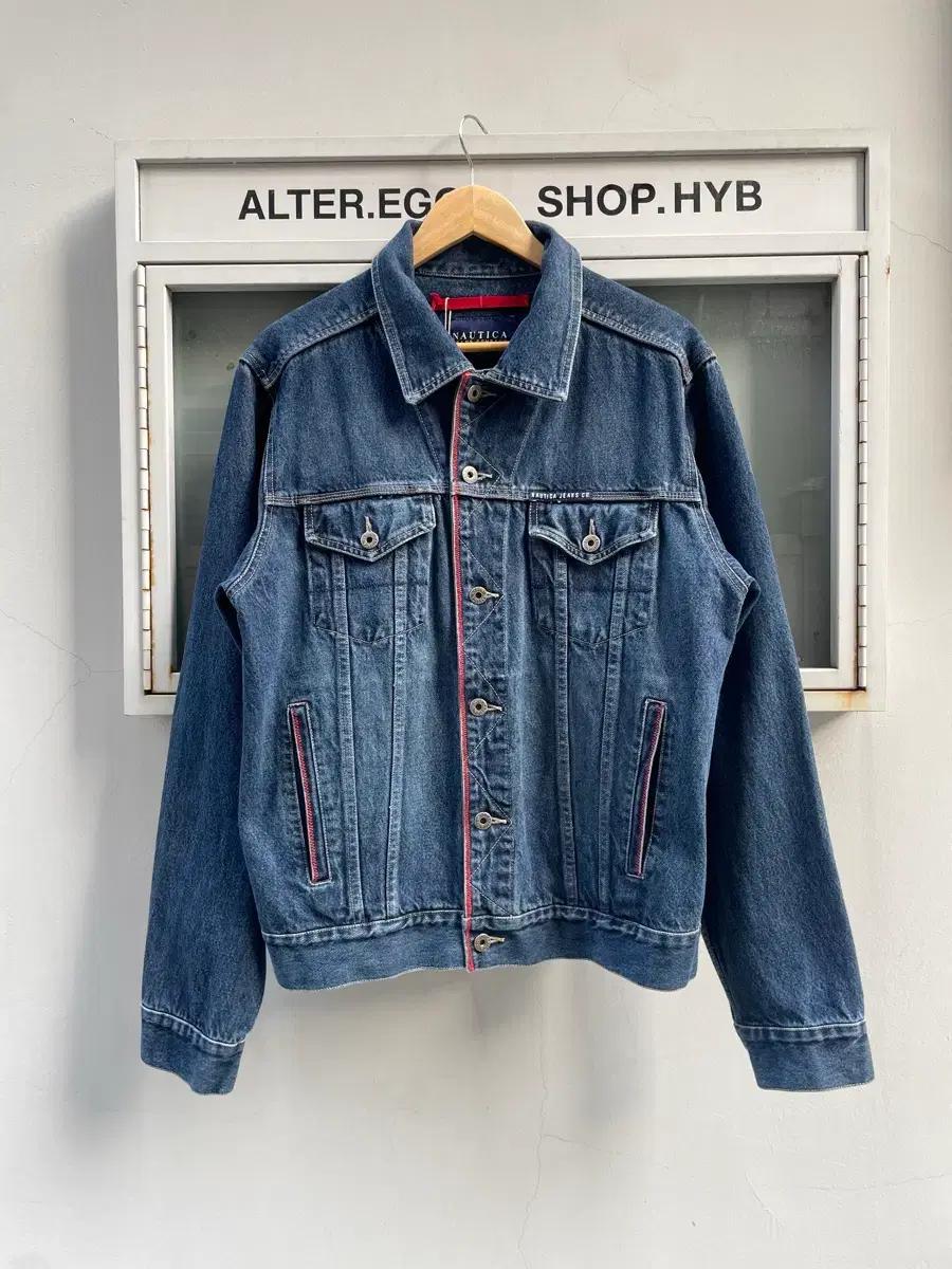 Nautica Red Stitch Denim Trucker Jacket