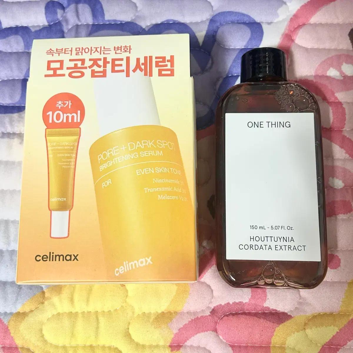 셀리맥스 모공 잡티 세럼, 원씽 어성초 추출물 토너 스킨