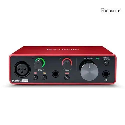 (삽니다)Focusrite 스칼렛 솔로 3세대 오디오 인터페이스 삽니다
