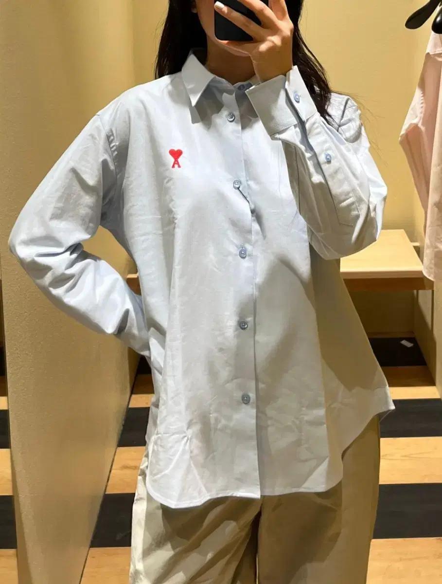 아미 옥스포드셔츠 스카이블루
