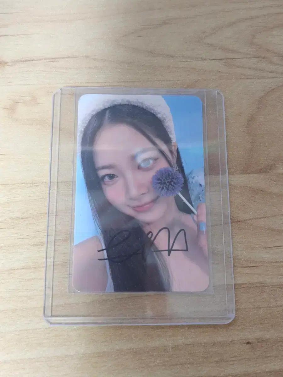 르세라핌 홍은채 친필 사인 포토카드