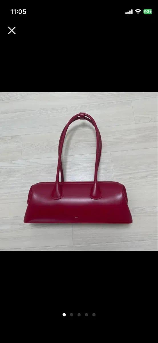 오소이 보트 와이드 백 레드 새상품 (Boat wide bag)