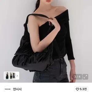 얀시시 yahn sisi 페어리 호보백 크로스백 블랙 릿킴유이니블랙업
