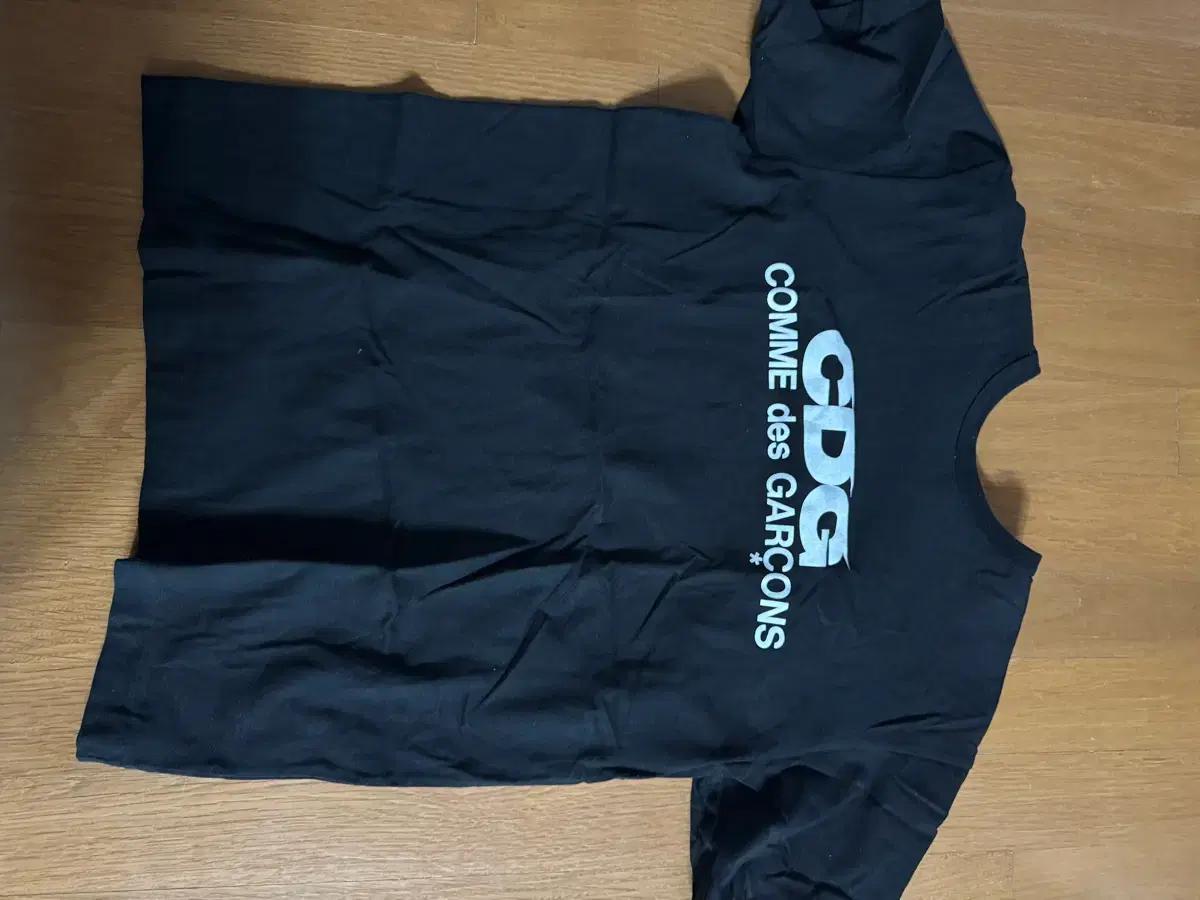 CDG 로고 티셔츠 블랙