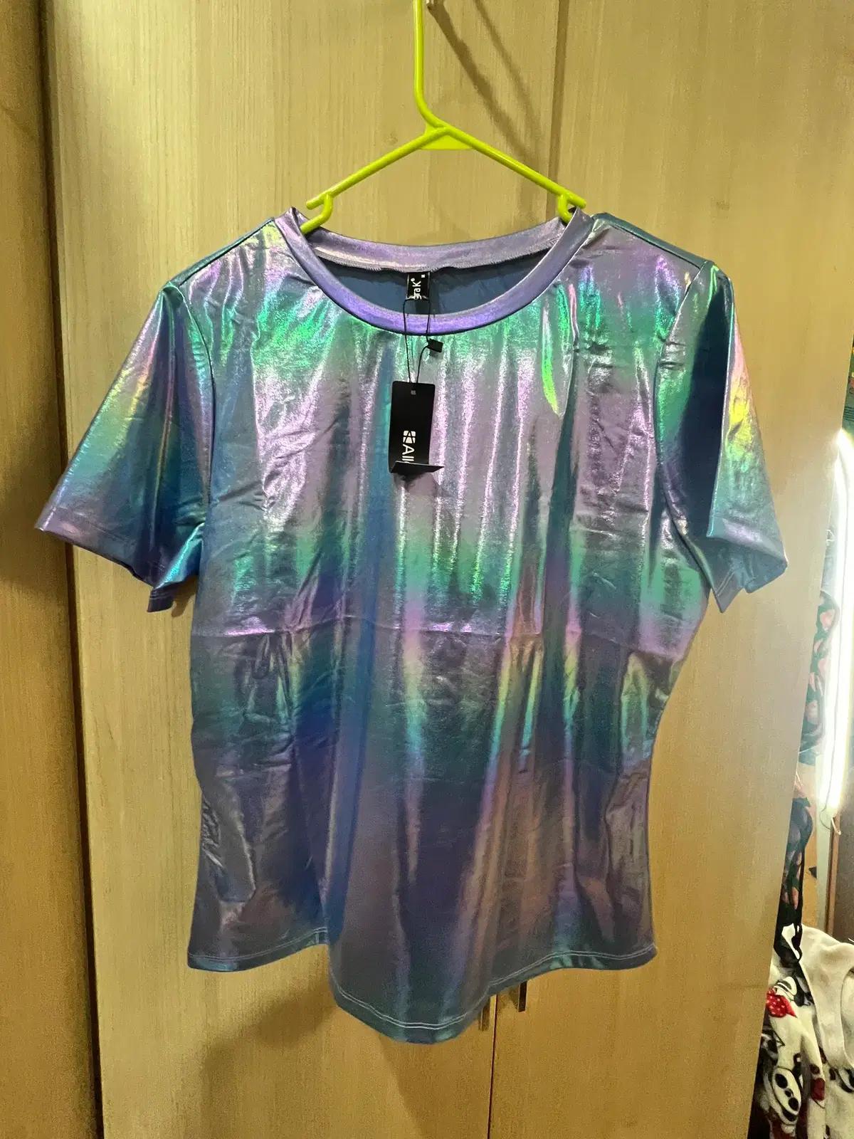 Allegra K metallic shirt