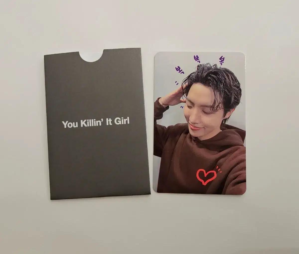 방탄 bts 제이홉 killin it girl 킬린잇걸 이벤트 포카