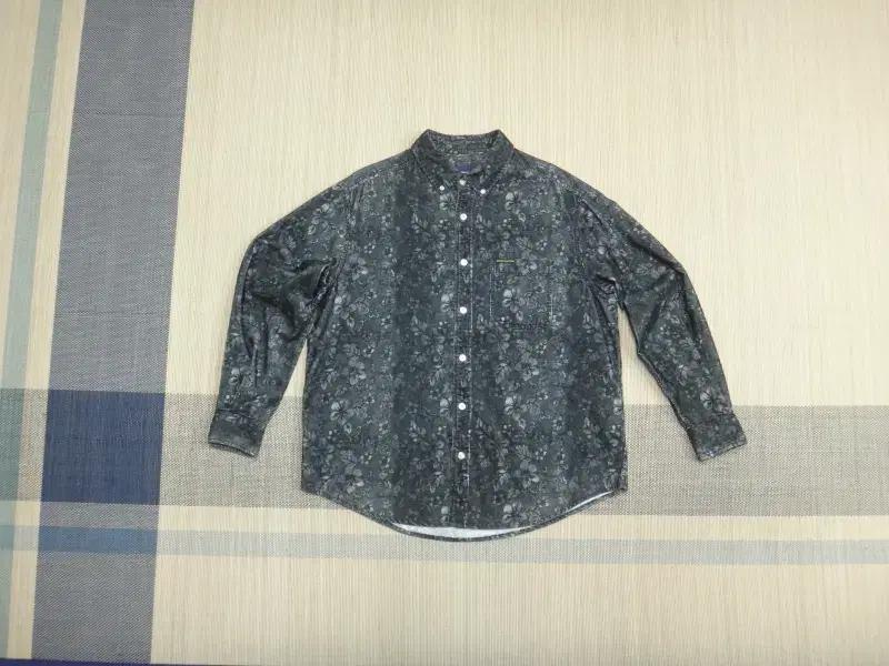 (M) 디스이즈네버댓 남성 Floral Corduroy Shirt