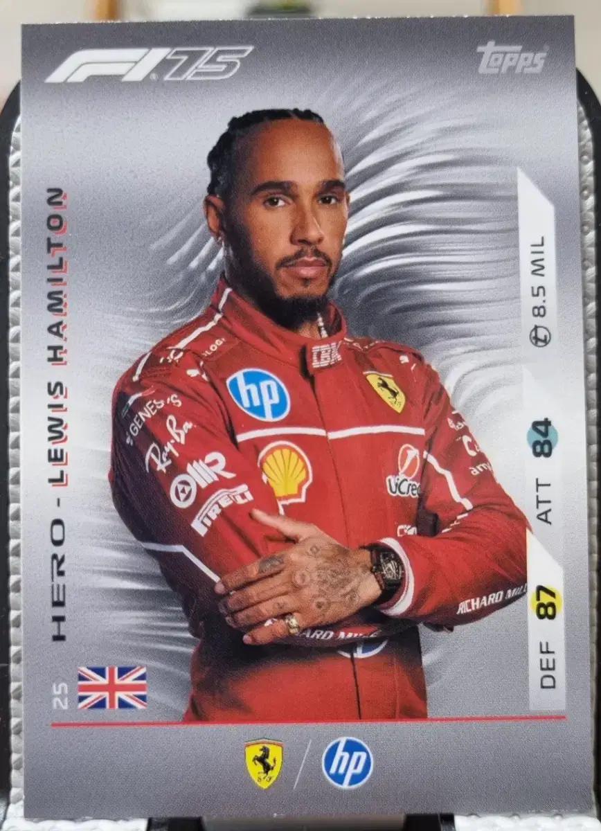 2025 F1 탑스 터보 어택 루이스 해밀턴 카드