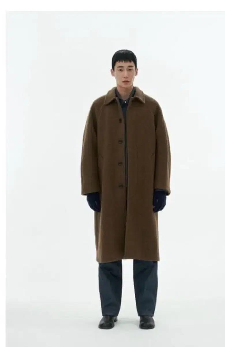 아모멘토 알파카 코트 브라운