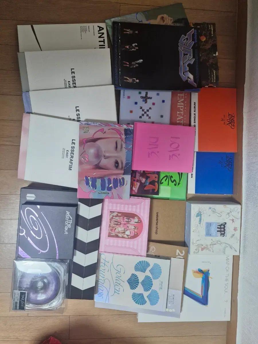 보이는 아이돌 앨범 다 무료나눔합니다 아이브/르세라핌/에스파/BTS 앨범