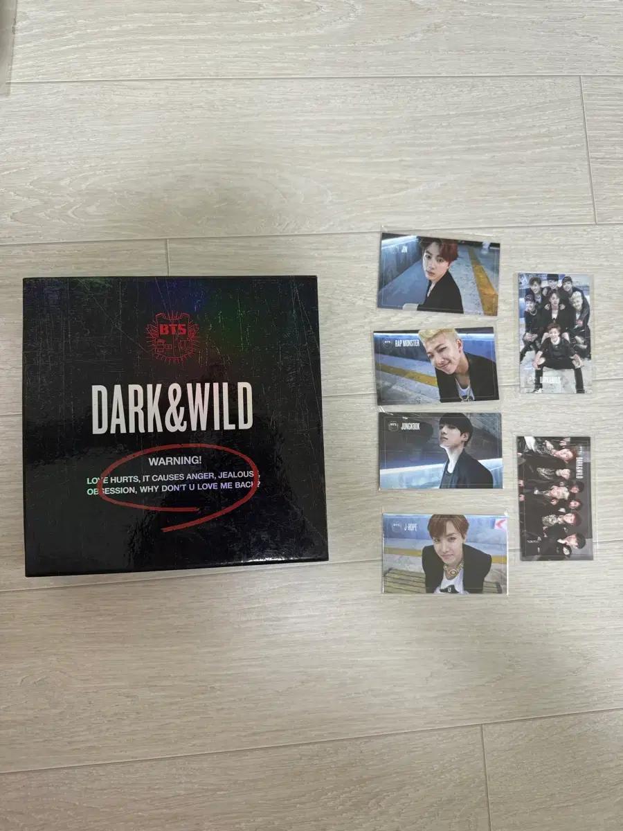 방탄소년단 굿즈 방탄소년단 Dark&Wild 앨범+포토카드 다크앤와일드