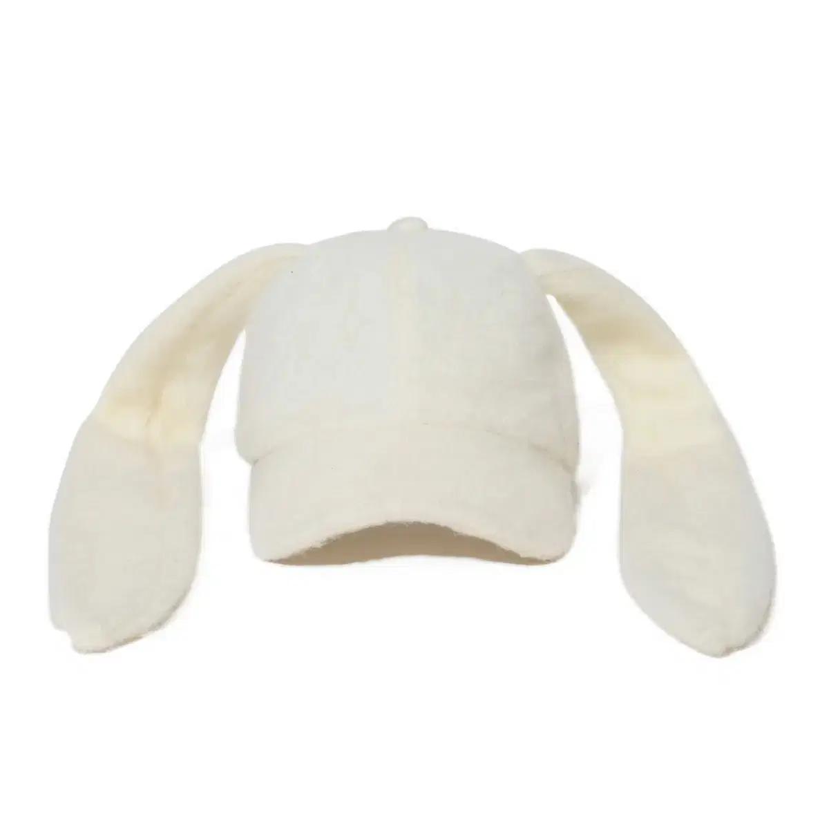 비에스래빗 모자 비니 Bunny Ear Faux Fur Cap Cream