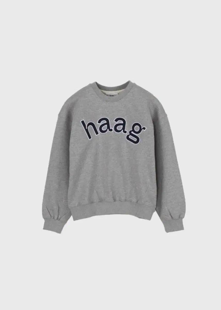 [미개봉] haag 헤이그 로고 맨투맨 그레이(단종)