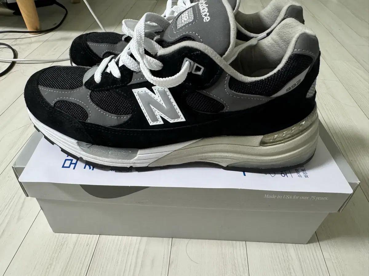 뉴발란스 992 블랙/그레이 Made in USA