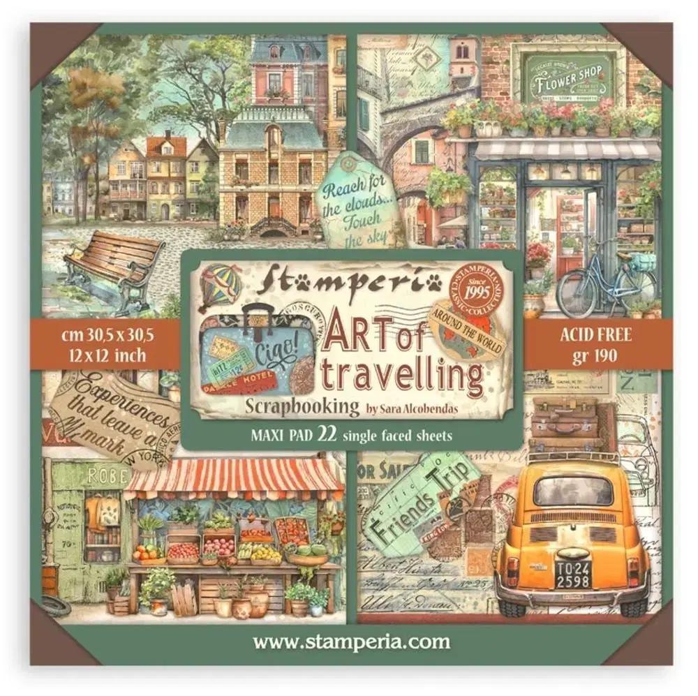 [Stamperia] 대형 단면 배경지 Art of Travelling