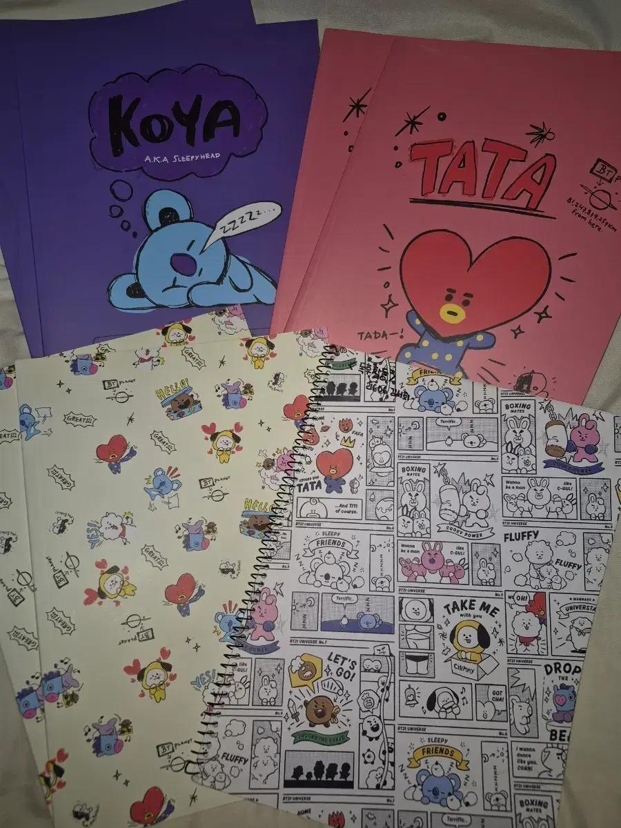 일괄) 방탄소년단 BTS 공책 / BT21 공책 TATA KOYA