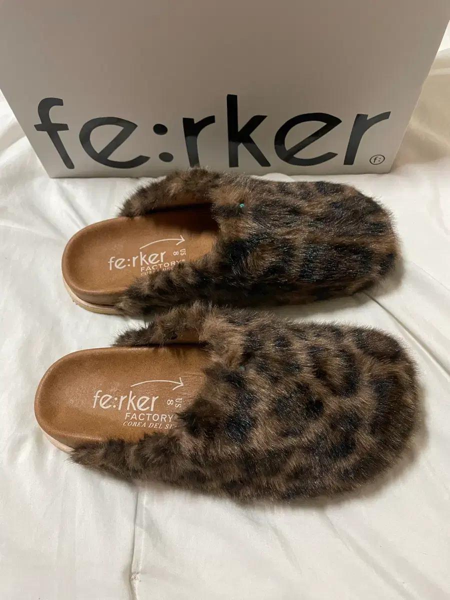 페르커 tico type C - leopard 뮬 샌들 260