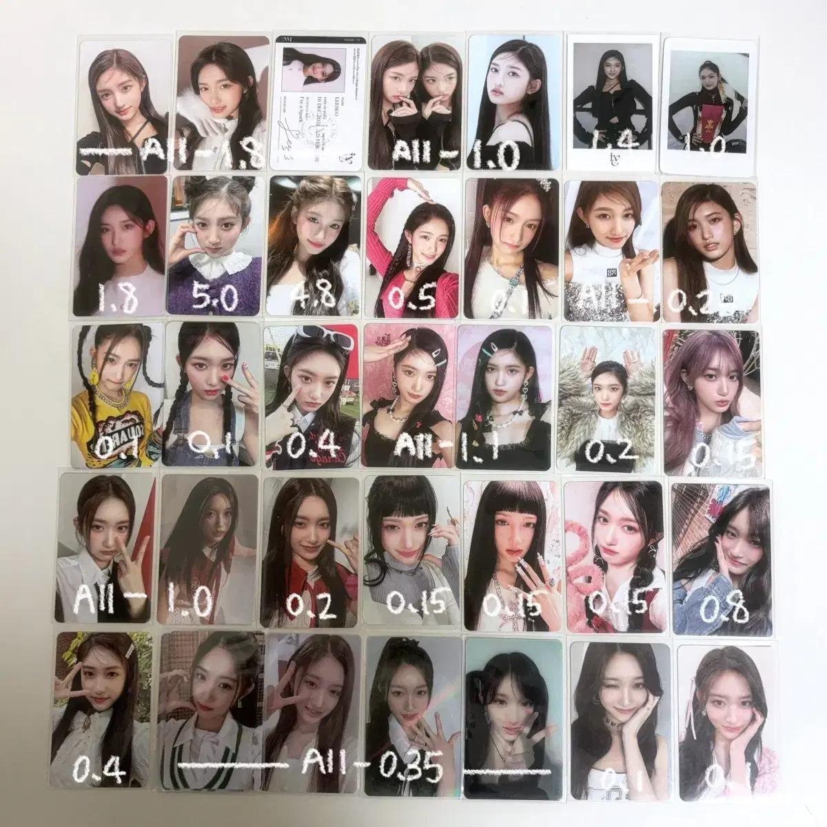 아이브 이서 포토카드 미공포특전앨포 양도 판매 팔아요 유진가을원영리즈이서