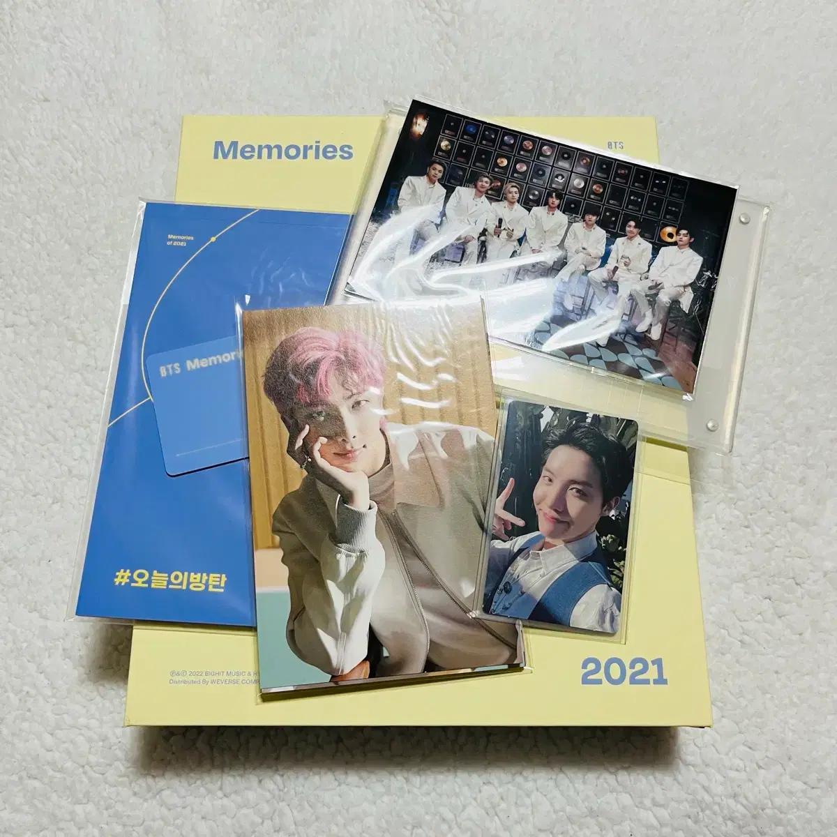 방탄소년단 메모리즈 memories 2021 DVD 제이홉 호석 포카