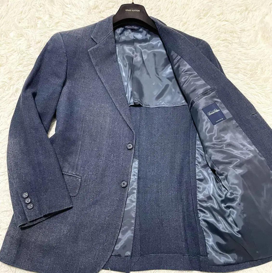 [명작/Brooks Brothers] 실크 울 린넨 헤링본 스포츠 자켓