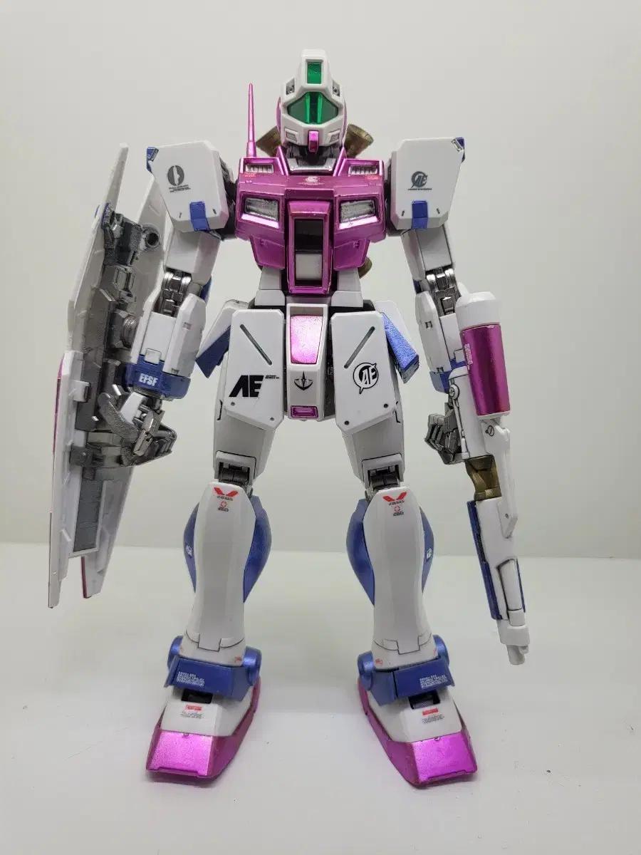 반다이 MG 1/100 짐건담 한정판 메탈릭도색작