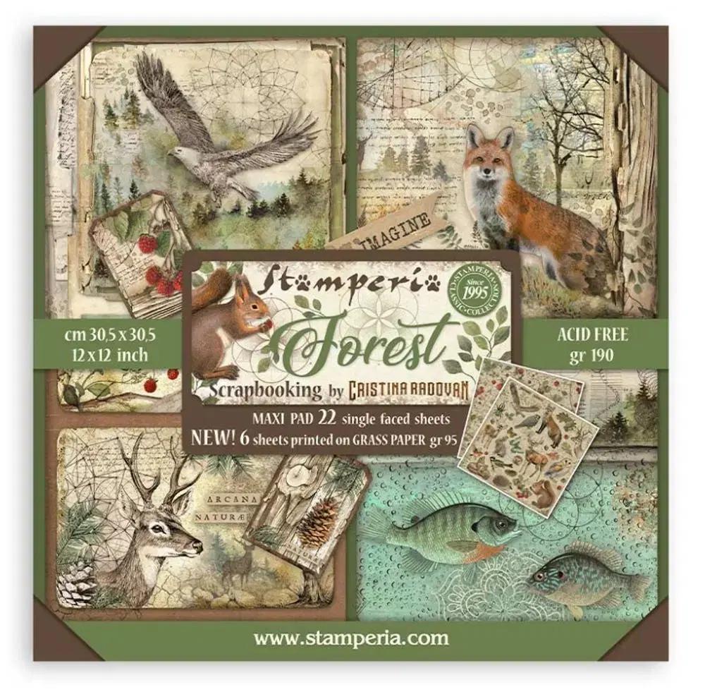 Stamperia Forest 스크랩북 12x12인치