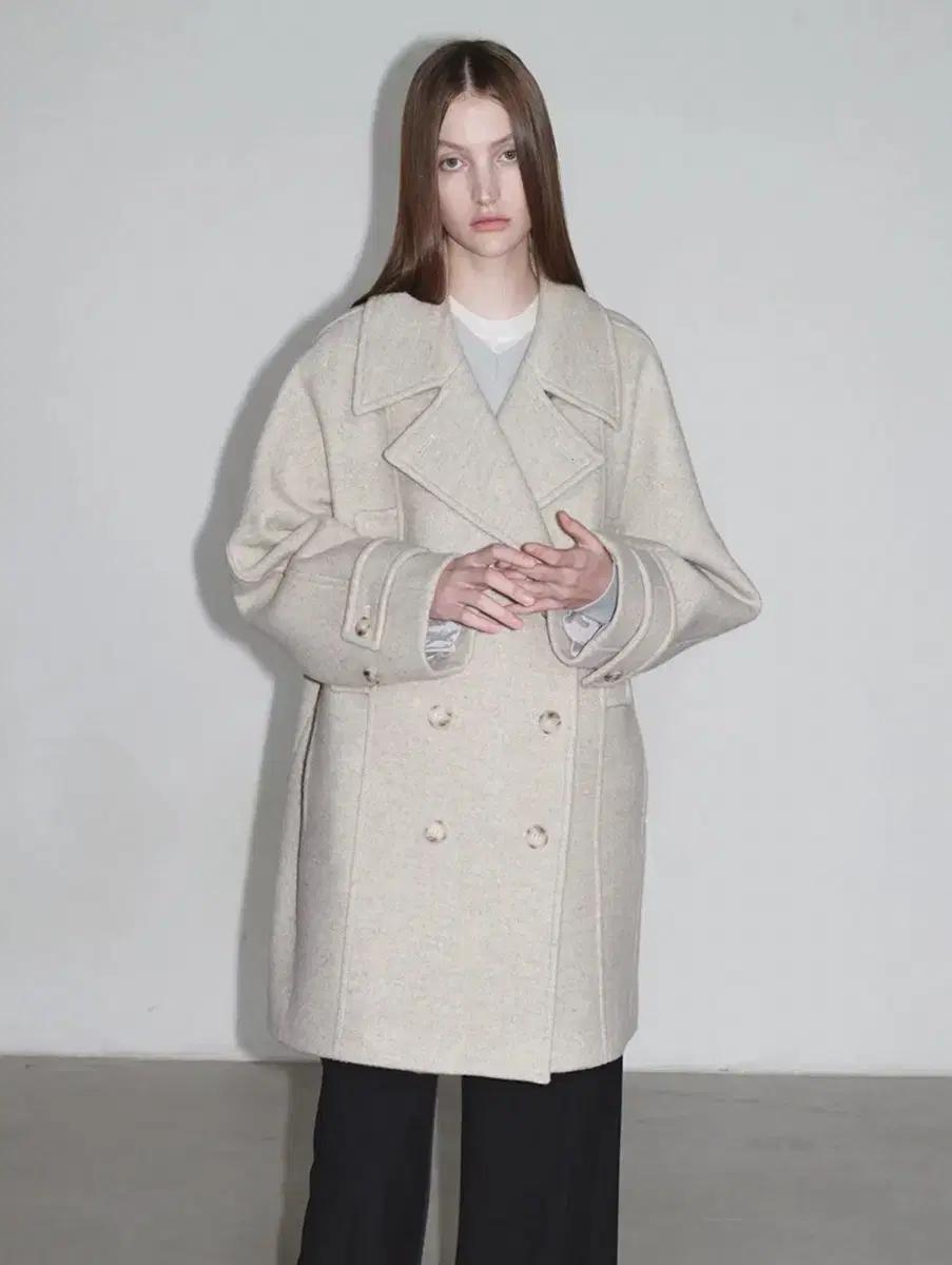 루에브르 하프 더블 피코트 Half Double Pea Coat 오트밀