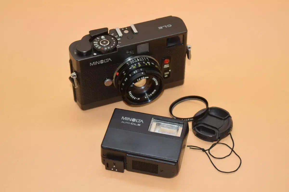 [입문용 필름카메라] MINOLTA CLE FLASH SET