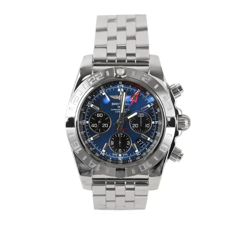 브라이틀링AB0420 크로노맷 GMT 스틸 청판 44mm (블랙아이)