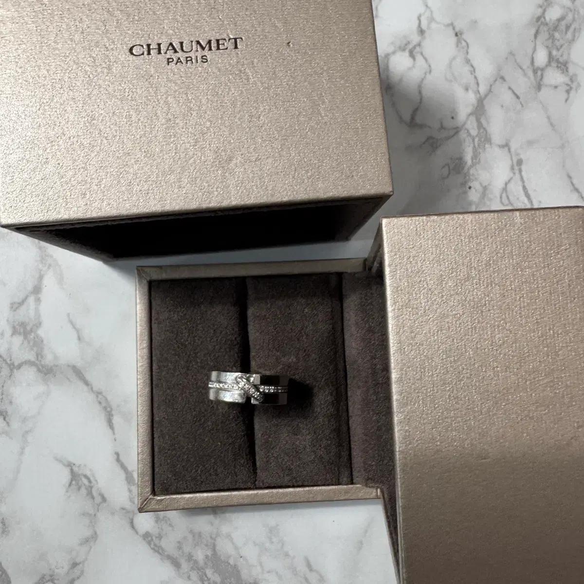 Chaumet 쇼메 다이아 반지 (풀박스) - size 52
