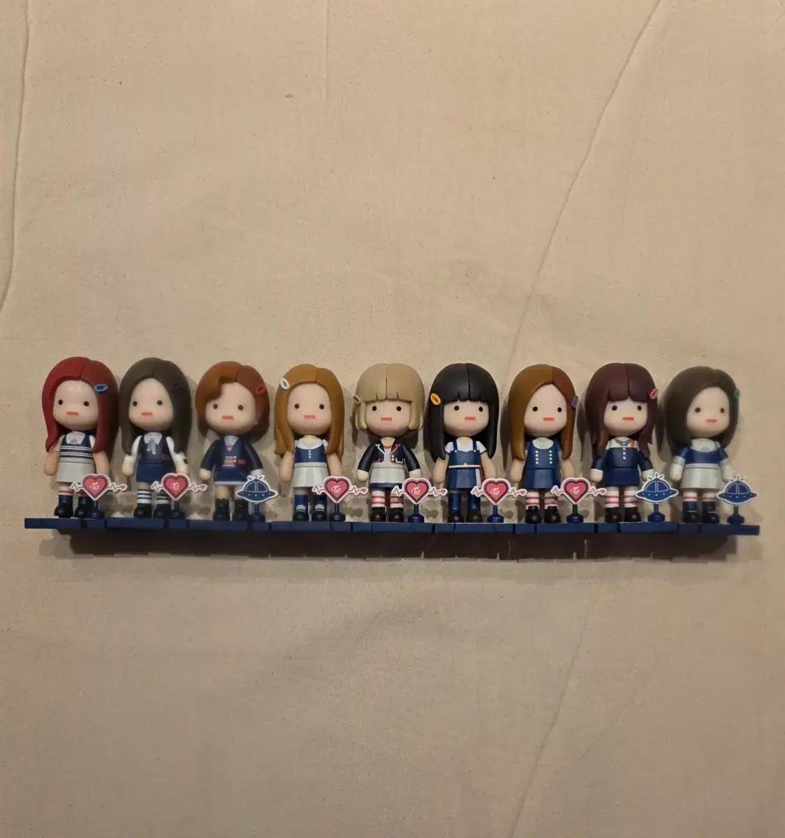 고전 레어 twice 트와이스 인형 피규어 풀세트