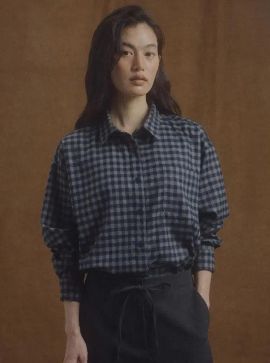 구해요) 망고매니플리즈 셔츠 BUDDY CHECK SHIRT_NAVY