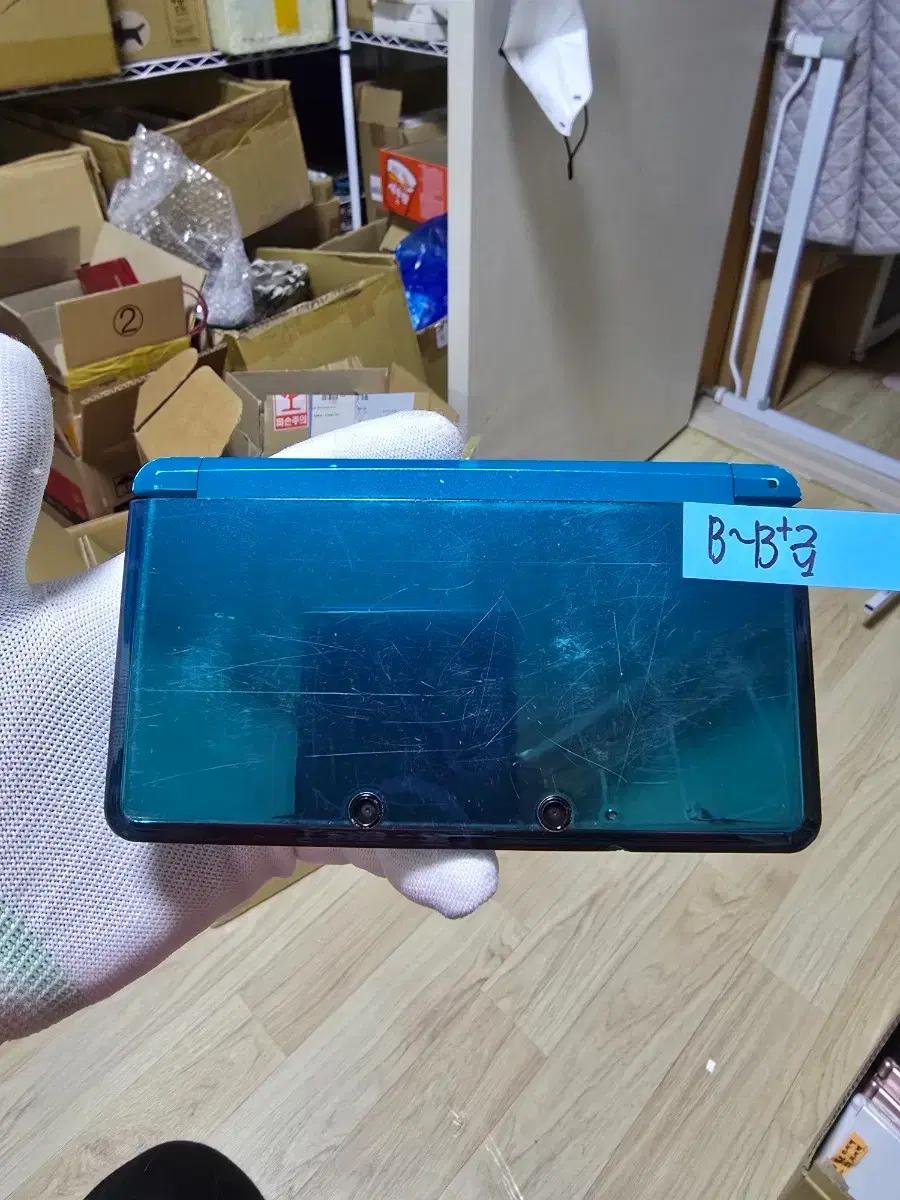 새터치판 B~ B+급 닌텐도 3DS 일본판 일판 아쿠아블루