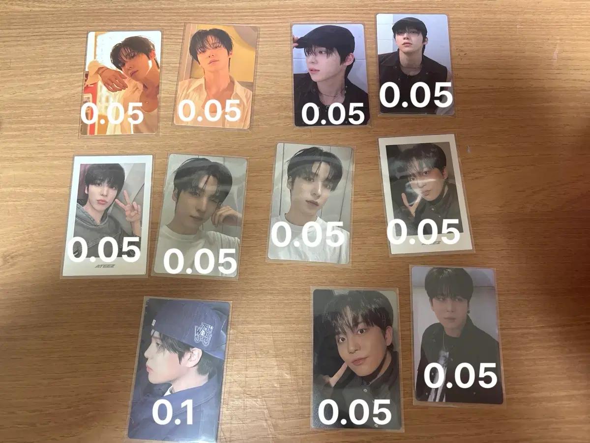 에이티즈 윤호 종호 포카 일괄 판매