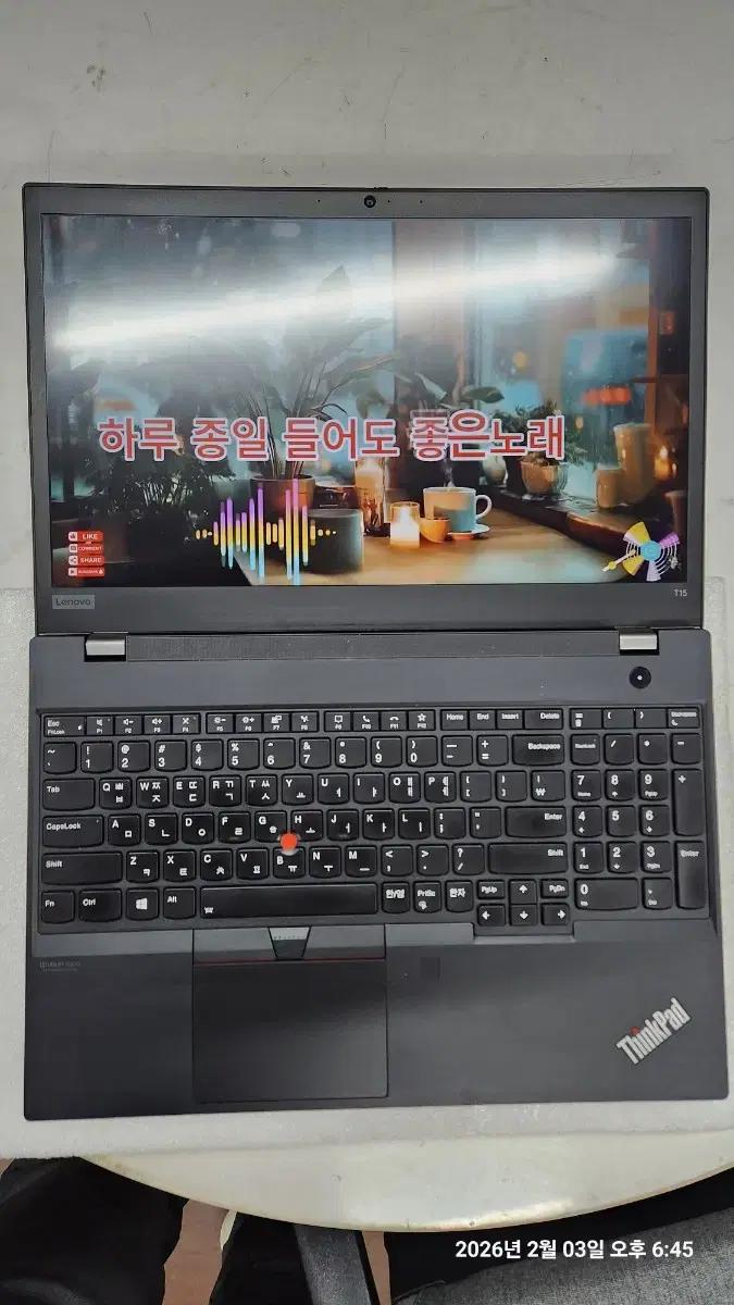 레노버 T15 GEN1  i5-10210 16G 상태 좋은 노트북