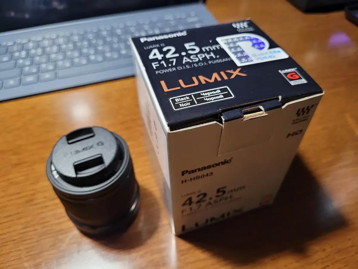 미사용급 루믹스 G 42.5mm/ F1.7 ASPH. 블랙 렌즈