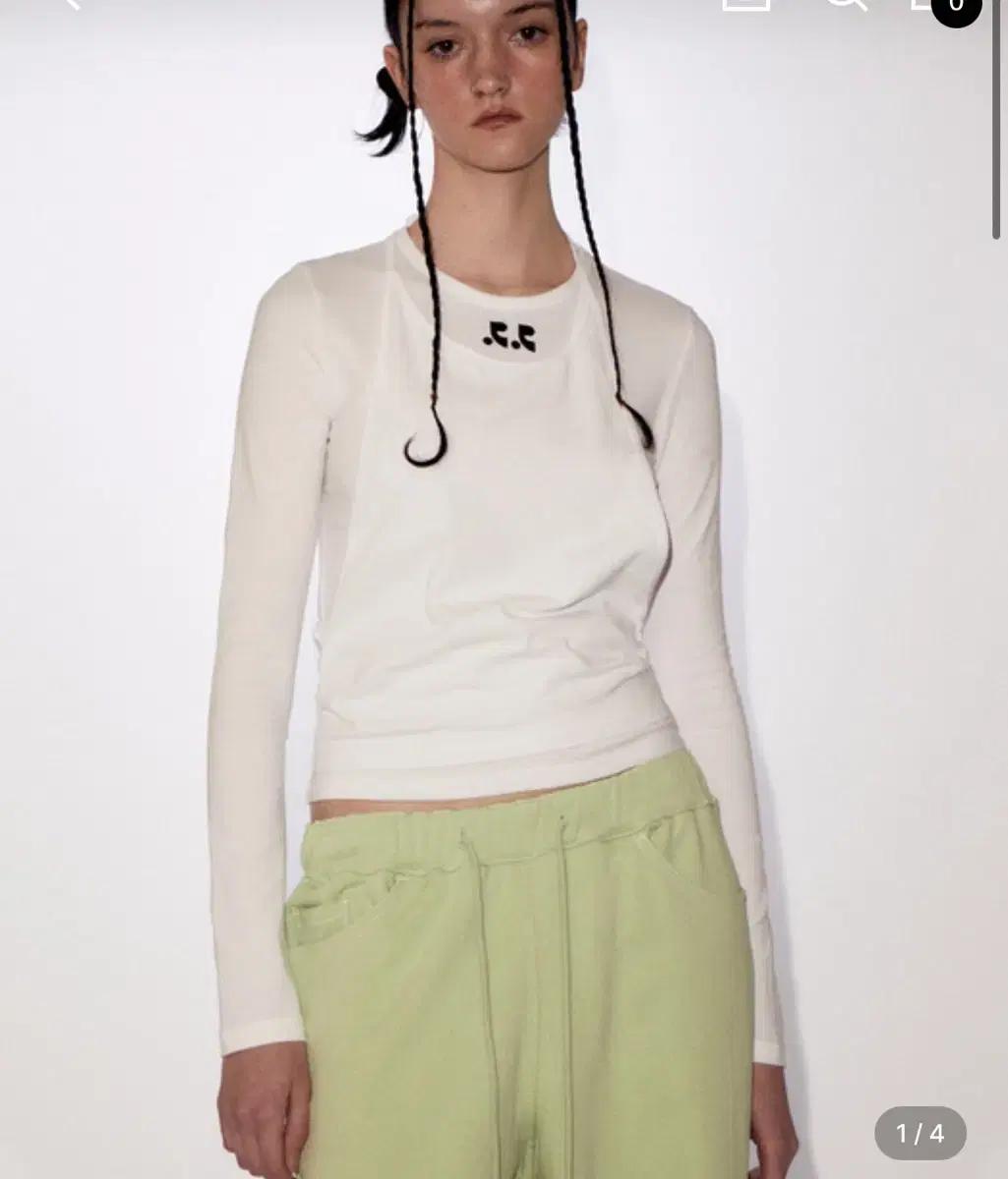 Rest&Recreation 2way layer top 롱슬리브 화이트