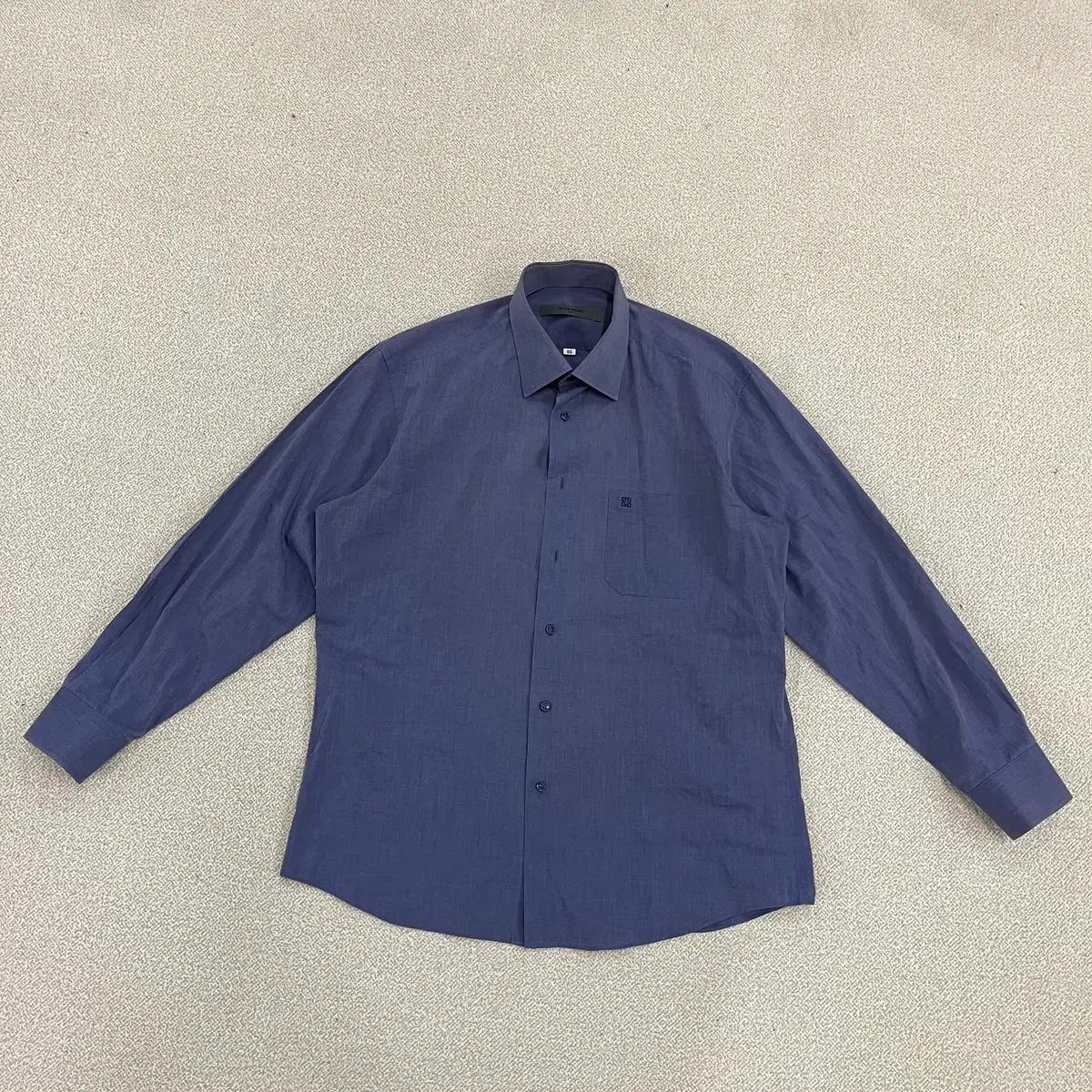 [105] 지방시 레이온 블루그레이 셔츠 (단추몇개없음) 1229M1
